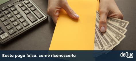 busta paga falsa come riconoscerla